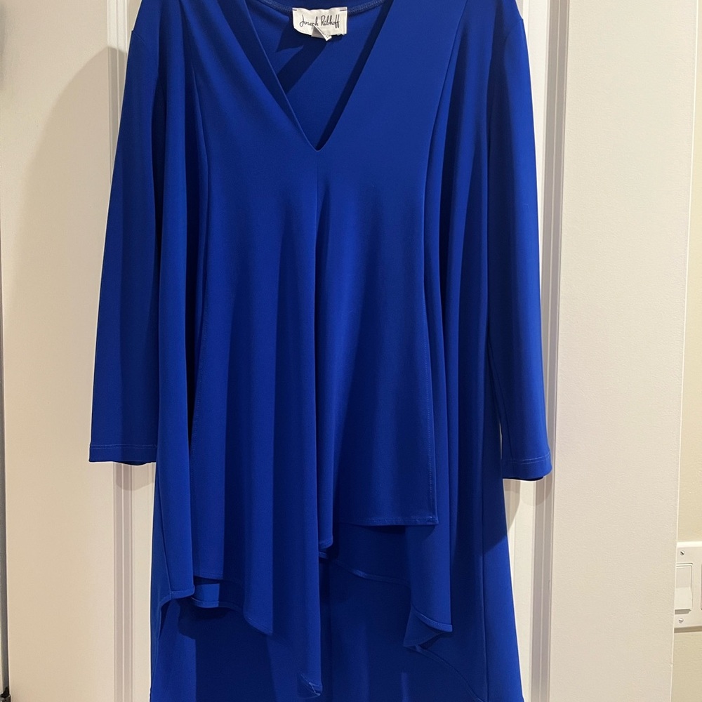 Joseph Ribkoff Royal Blue 3/4 Sleeve long blouse/tunic style